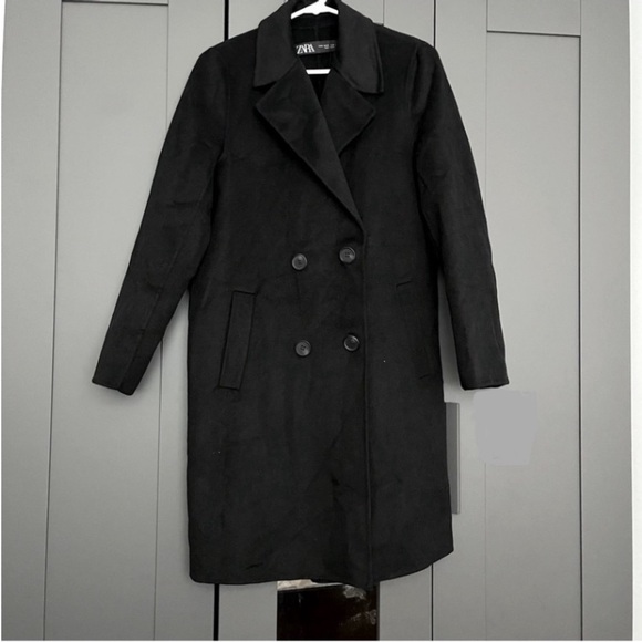 XS. ZARA MENSWEAR-STYLE COAT - Picture 11 of 12